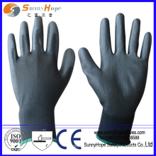 13 Gauge Polyester Liner grau PU Handschuh